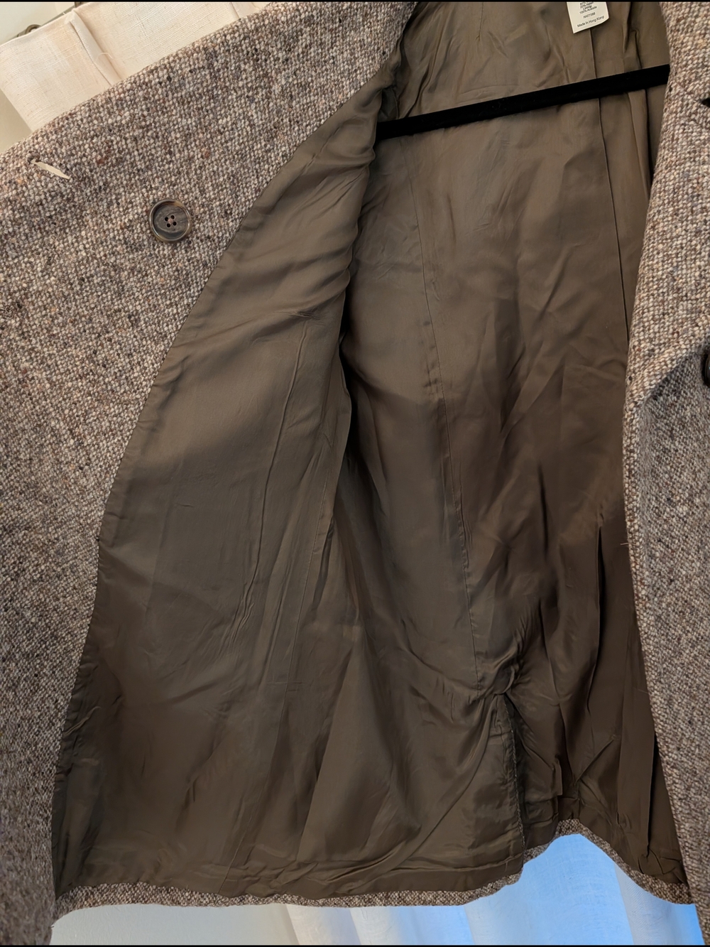 J. Crew Brown Textured Wool Double-Breasted Peacoat NWOT - Picture 5 of 8
